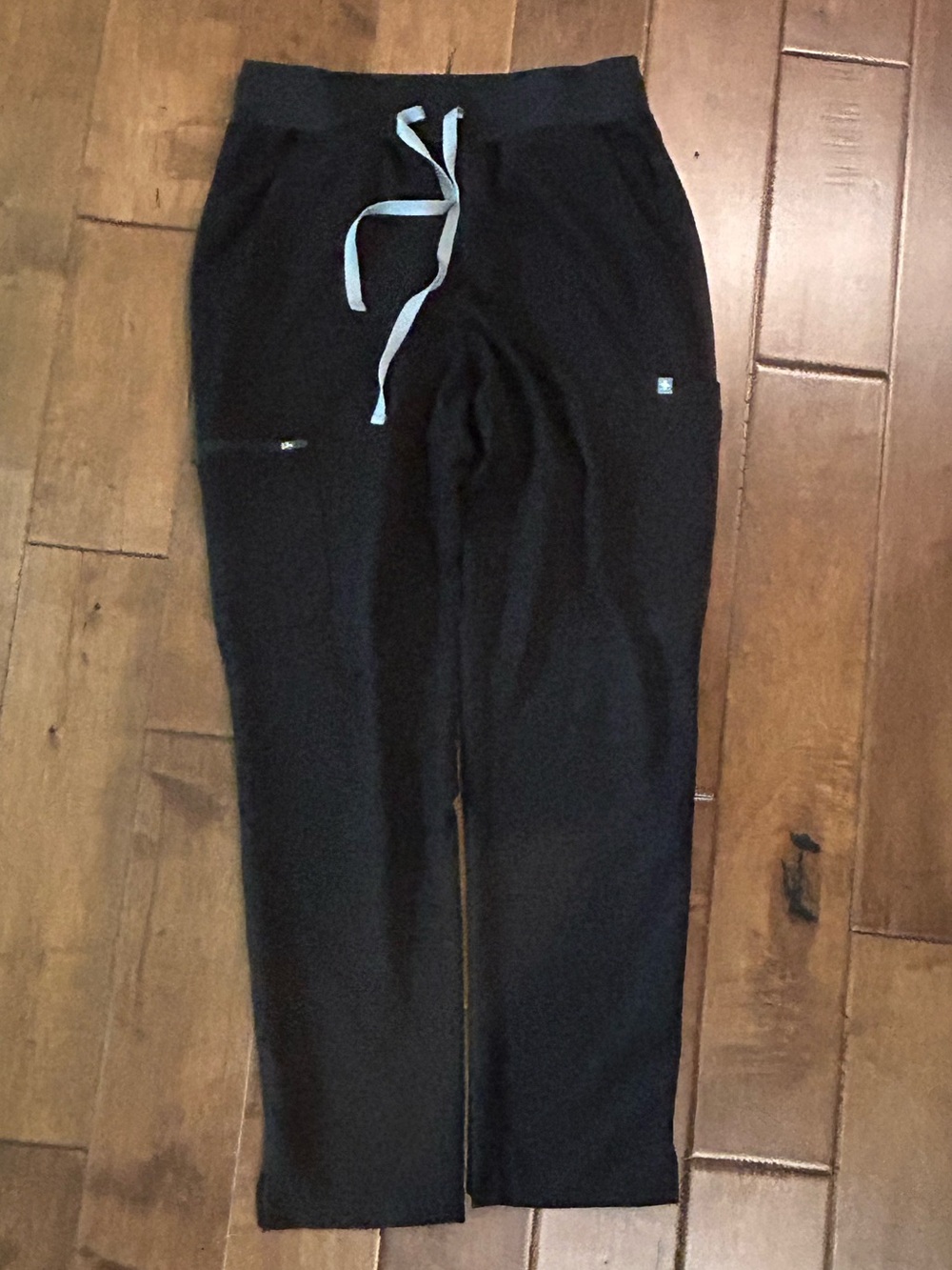 Figs Black Straight Leg Scrub Medium
